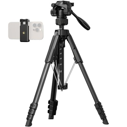 SmallRig 71" Camera Tripod Stand AP-21, Travel Tripod for iPhone and Camera for Canon for Nikon with Phone Holder & Carry Bag, Portable Beginner Tripod with Quick-Flip Lock Legs, Max Load 11lb - style: AP-21