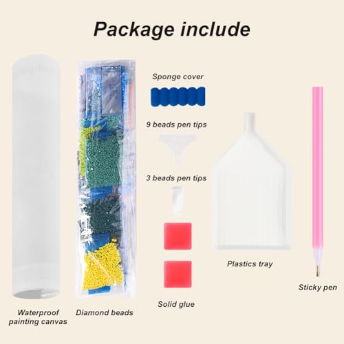 Acudotr Bird Diamond Art Kits for Adults, DIY Home Decor, 12x12 Inch | 5D DIY Diamond Painting kits, Full Round Drill Design, Easy for Beginners, Complete Tools Set, Prefect Handmade Gift