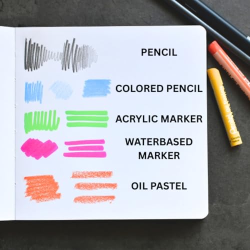 Ricco Bello 5.5" Sketchbook | 180 GSM Paper, For Drawing & Journaling