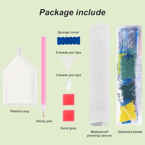 WSLWXSHM Diamond Painting Kits for Adults Chicken, Animal Round Full Drill Diamond Art Kits, 5D DIY Paint with Diamonds Crafts for Home Wall Decoration Gifts 12×12Inch