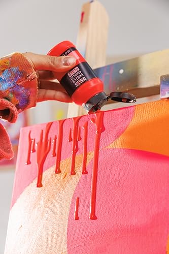 Liquitex BASICS Acrylic Fluid Paint, 4-oz Bottle, Alizarin Crimson Perm Hue | Super Versatile, Fine Art Pigments; Fluid Consistency, Vibrant satin colors, Permanent, Lightfast, Water-Resistant Finish - color: Alizarin Crimson Permanent Hue, style: 118ml (