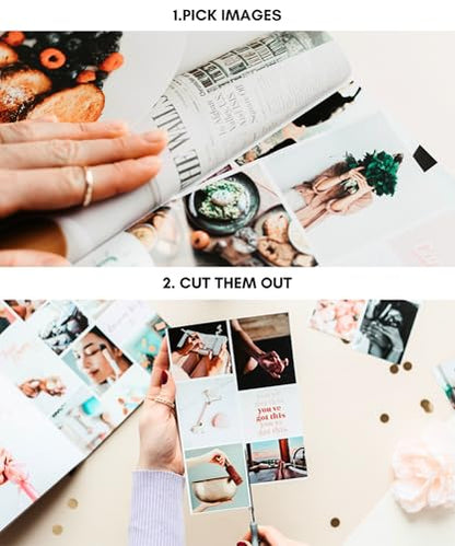 Lamare Vision Board Book -1000+ Images, Vision Board Supplies for Women | Design Your Dream Life | Vision Board Kit, Vision Board Magazines, Collage Book for Manifestation & Scrapbooking - color: New Release