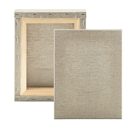 Senso Clear Primed Linen Stretched Canvas - Multi-Media Stretched Canvas for Oils, Acrylics, Pastels, & More! - 20x20 - size: 20"x20"