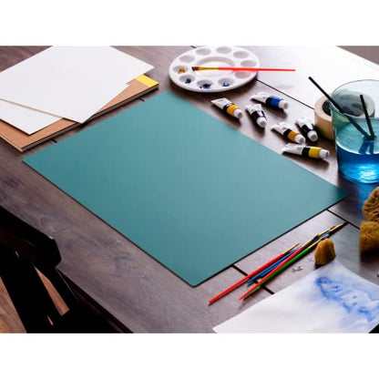 OLFA 12x18" Self-Healing Rotary Cutting Mat (RM-CG) - Double-Sided, Green | Self-healing, triple-layer, double-sided grid, rotary cutter safe - Quilting and sewing - Quilters and Crafters - color: Green