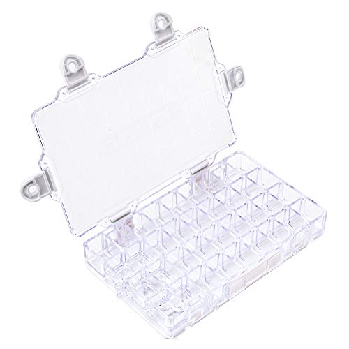 WANDIC Palette Box, 1 Piece 36-Well Watercolour Box Paint Storage Palette Box for Acrylic and Oil Paint Gouache Paint Containers with Lids - color: 36-well