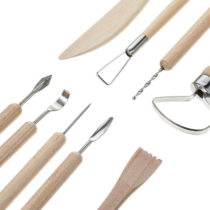 40 Pc Clay Sculpting Tool Set,Pottery Carving Tool Kit,Clay Modeling Tool