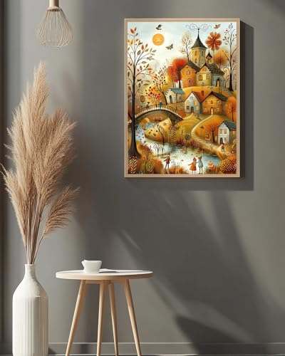 Fall Landscape Diamond Art Kits for Adults, Autumn Diamond Art 12X16 Inch - color: Landscape 10