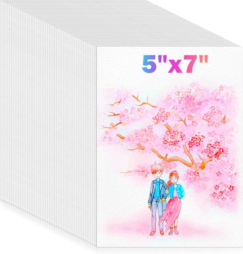180 Sheets Watercolor Paper, 5"x7" Water Color Paper Bulk, Drawing Paper - size: 5" x 7", 180 sheets, style: loose watercolor drawing paper
