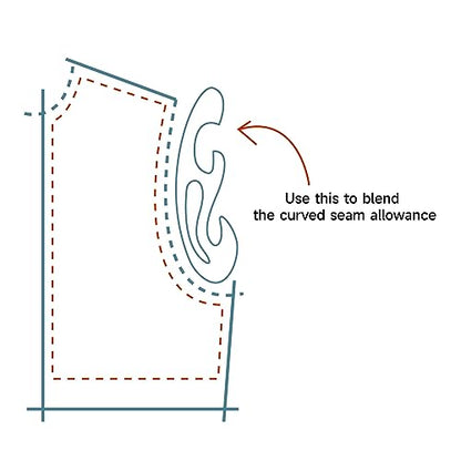 8Pcs French Curve Ruler Set - Flexible Plastic Sewing Template Tool | Flexible 8-piece clear PVC french curve template set. Perfect drawing & grading curves for sewing pattern making - style: 1308S