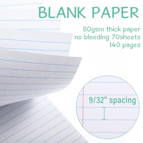 Maitys 6 Pcs Steno Spiral Notebooks, Pastel Color, Boho Style - color: Pastel Color, style: Boho Style