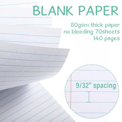 Maitys 6 Pcs Steno Spiral Notebooks, Pastel Color, Boho Style - color: Pastel Color, style: Boho Style