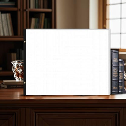 Large Dotted Paper Notepad - 22" x 17" Grid Dot Paper, 50 Sheets/100 Pages, 100 Gsm White Paper Desk Pad for Office/School/Home - size: 1-Pack, style: Dotted