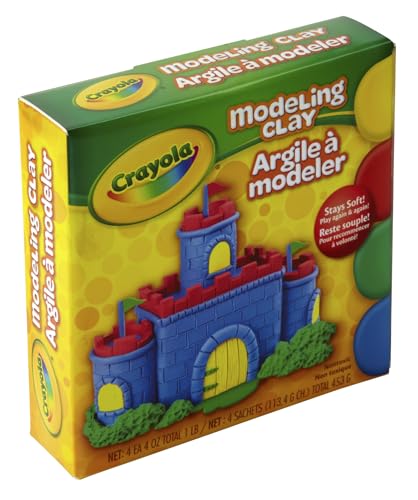 Crayola Modeling Clay, 4 Classic Colors (16 oz), Art and School Supplies for Kids, Gifts for Boys & Girls