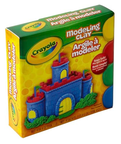 Crayola Modeling Clay, 4 Classic Colors (16 oz), Art and School Supplies for Kids, Gifts for Boys & Girls