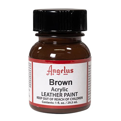 Angelus Acrylic Leather Paint, 1 oz., Brown - color: Brown, size: 1 Fl Oz (Pack of 1)
