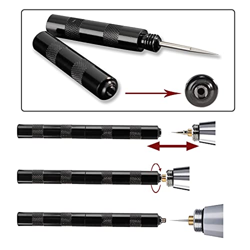Airbrush Painting Cleaning Tools Kit, Air Brush Accessories Spray Gun Cleaner Wash Needle with Nozzle Spanner Wrench and Stainless Steel Brushes Set