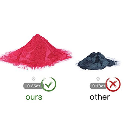SEISSO Mica Powder, 15 Colors for Resin, Soap Making, Candles and Slime Dye - color: 15 Bottles