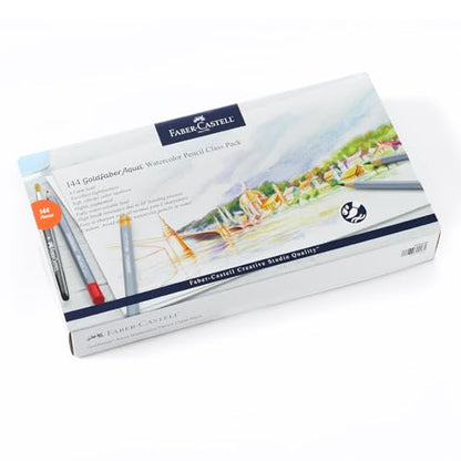 Faber-Castell Creative Studio Goldfaber Water Color Pencil Classpack - 144 Pencils in 12 Colors - size: 144 Count (Pack of 1)