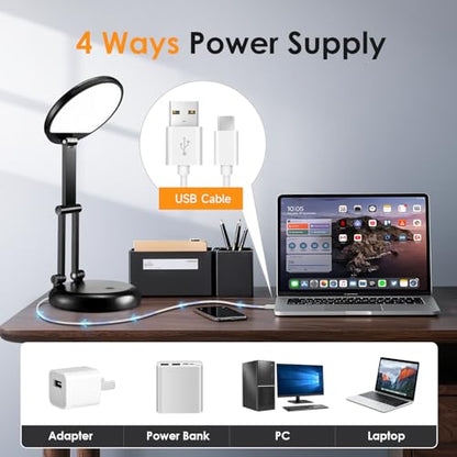 One Fire Cordless Lamp, 3600mAh Battery Operated Lamp, Rechargeable Lamp - color: Black