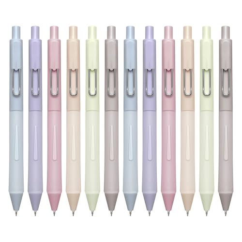 Aisibeiger 0.5mm Gel Pens Black Ink Pen Gel Retractable Pens for Smooth Writing Office Supplies (12-count) - color: 0.5mm 12-count