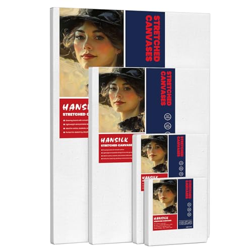 Stretched Canvases for Painting, 4X4/5X7/9X12/12X16 Inch Set of 12 Painting Supplies for Artists, Blank Canvas Pack,for Acrylic, Oil and Gouache Paints - size: White-4×4-3,5×7-3,9×12-3,12×16-3