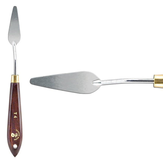 Creative Mark Stainless Steel Palette Knife Painting Tools - Paint Palette with Wooden Handle - Variety of Shapes and Sizes - 4T, 2 in - color: 4t, size: 2 in