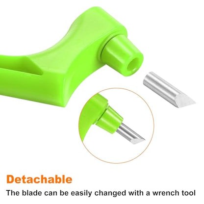 HARFINGTON Craft Cutting Tools 15/30/45 Degree Blades 360 Degree Rotating Blade Stainless Steel Cutter Pen Knife with Mat for DIY Crafts Stencils Scrapbooks, Green - color: Green