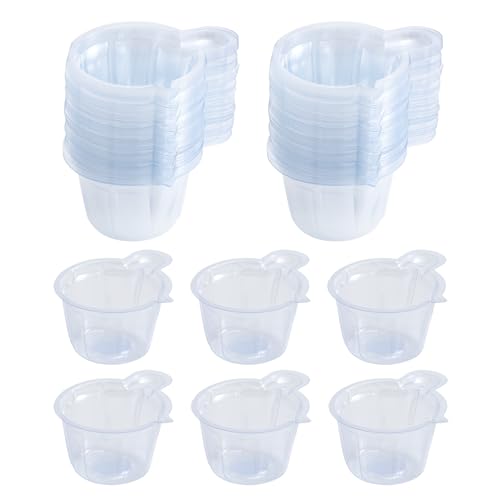 150Pcs 40ml Small Resin Mixing Cups, Disposable Plastic Measuring Cups | Clear, Paint Dispensing for Mixing Paint, Stain, Epoxy, Resin