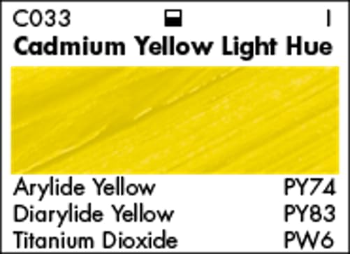 Grumbacher Academy Acrylic Paint, Gloss, 90ml/3 oz Metal Tube, Cadmium Yellow Light Hue - color: Cadmium Yellow Light