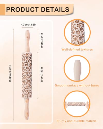 eZAKKA Clay Modeling Pattern Rollers Kit - size: Style 3