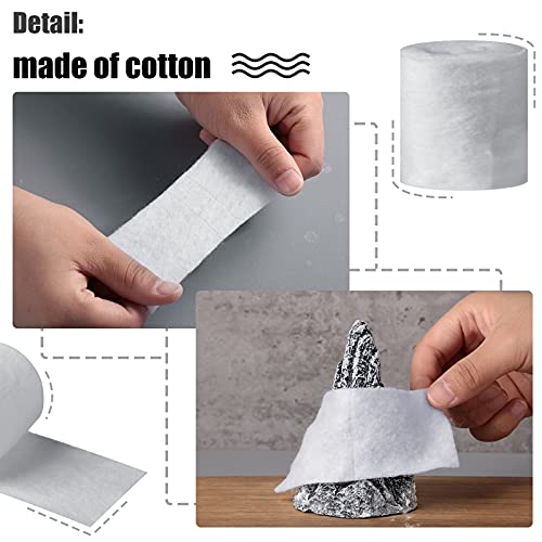 Nuanchu 12 Rolls Medical Cotton Cast Padding Plaster Cloth(2 Inch X 8.8 ft) | Individual Wrapped, Undercast Protection Padding, Soft Cloth for Body Casts, Halloween Bandage Art, Mask Craft Supplies - size: 2 Inch x 8.8 ft