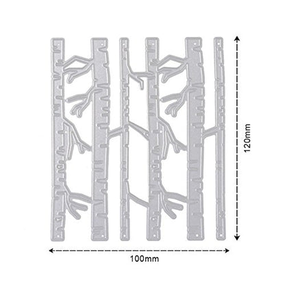 Trees Cutting Dies Handmade DIY Paper Cards Album Decoration Stencils Template Embossing for Card Scrapbooking Craft (Forest) - style: Birch Forest