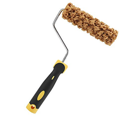 Texture Roller Paint Brush, 6.3inch Textured Paint Roller, Foam Wall Texture Roller with Plastic Handle, Versatile Sponge Painting Rollers for Blending, Highlighting
