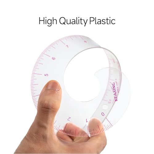 KEARING 12" Comma French Curve Ruler - Clear Plastic Sewing Pattern Making - style: 6012(12")