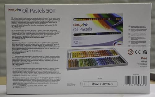 Pentel Oil Pastels - Set 50 - size: 50 Count (Pack of 1)
