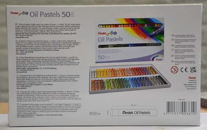 Pentel Oil Pastels - Set 50 - size: 50 Count (Pack of 1)