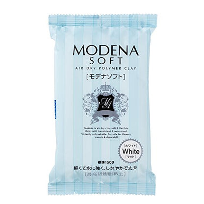 Activa Modena Air-Dry Translucent Polymer Clay, 5.3 Ounces, White - Professional, Light Permeable Modeling Clay