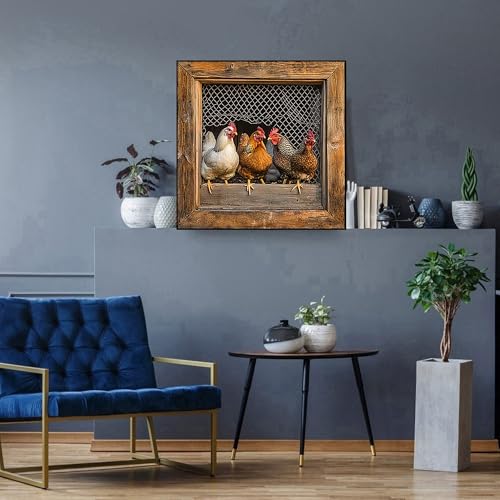 Diamond Art Kits for Adults,Chicken Coop Diamond Painting Kits for Beginner - color: Chicken