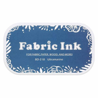 MECCANIXITY Ink Pads for Stamps, 3.7x2.2 Inch Fabric Ink Pad for Cloth, Wood, Paper, Fingerprint, DIY Card Making, Dark Blue - color: Dark Blue