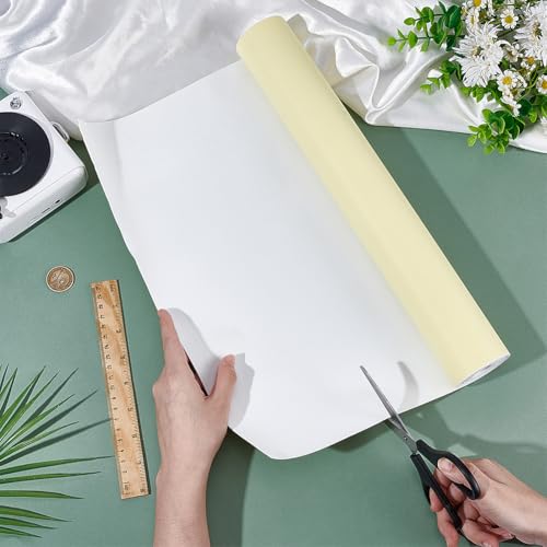 BENECREAT 78.7x15.7 Inch White Self-Adhesive EVA Foam Roll, 1mm Thick Sticky Upholstery Foam Sheets Craft Foam Sheet for Scrapbooking Crafts, Cosplay Model, Cushion Furniture - color: White