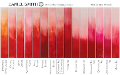 Daniel Smith Extra Fine Watercolor Paint, 5ml Tube, Cadmium Red Medium Hue, 284610222, 1.17 Fl Oz (Pack of 1) - color: Cadmium Red Medium Hue