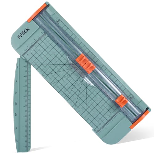 A4 Paper Cutter Slider 12 Inch Paper Trimmer Photo Cutter, Green - color: Green
