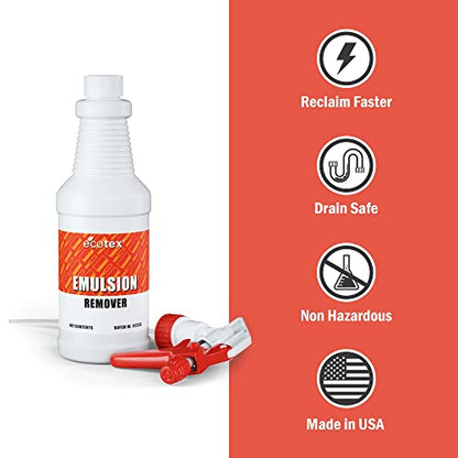Ecotex® Screen Printing Emulsion Remover, Diazo Photo Stencil Remover, GL | Biodegradable Emulsion Remover For Silk Screens - Removes Diazo, Photo Emulsion & Stencil Residue, Dilutes Up To 4:1, 1 Qt - size: 128 Ounce (Pack of 1)
