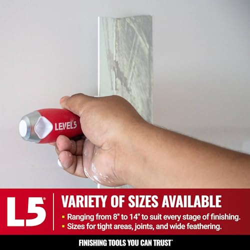 10" Soft-Grip Stainless Steel Taping Knife - LEVEL5 | Pro-Grade | Metal Hammer End | 5-136 - size: 10"