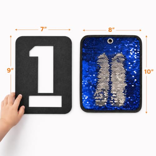 Sparkle & Focus Sensory Room Must Haves – Reversible Sequin Sensory Mats for Kids, Autism Sensory Products, Calm Down Corner & Travel Activity Kit, Sensory Wall Board Set with Letter & Number Stencils