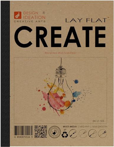 Design Ideation Lay Flat Create. Removable Sheet Sketchbook. Premium Paper. Smart-Bind Reinforced Lay Flat Binding. (8.5" x 11") LF-50100-LS - size: 50100 (8.5" x 11")
