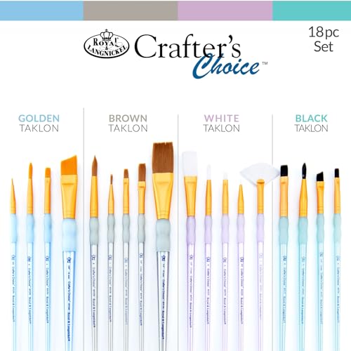 Royal Brush Crafter's Choice Variety Brush Value Set, Multicolor