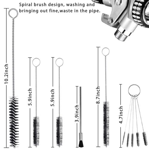 Multi-Purpose Spray Tool Cleaning Kit with Spray Tools Filters, Paint Tools Clean Kit Airbrush Cleaning Kit for HVLP Gravity, Suction, Detail Paint Tool, Airbrush