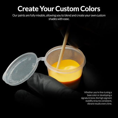Gaahleri Kaleido Water-Based Acrylic Airbrush Paint Kit 24 Auto Color Set B | Pre-Thinned, High Gloss, Fast-Drying, with Thinner & Cleaner - color: 24 Auto Colors Set B