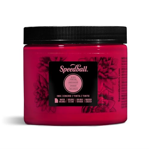 Speedball Water-Soluble Block Printing Ink, Process Magenta, Pint